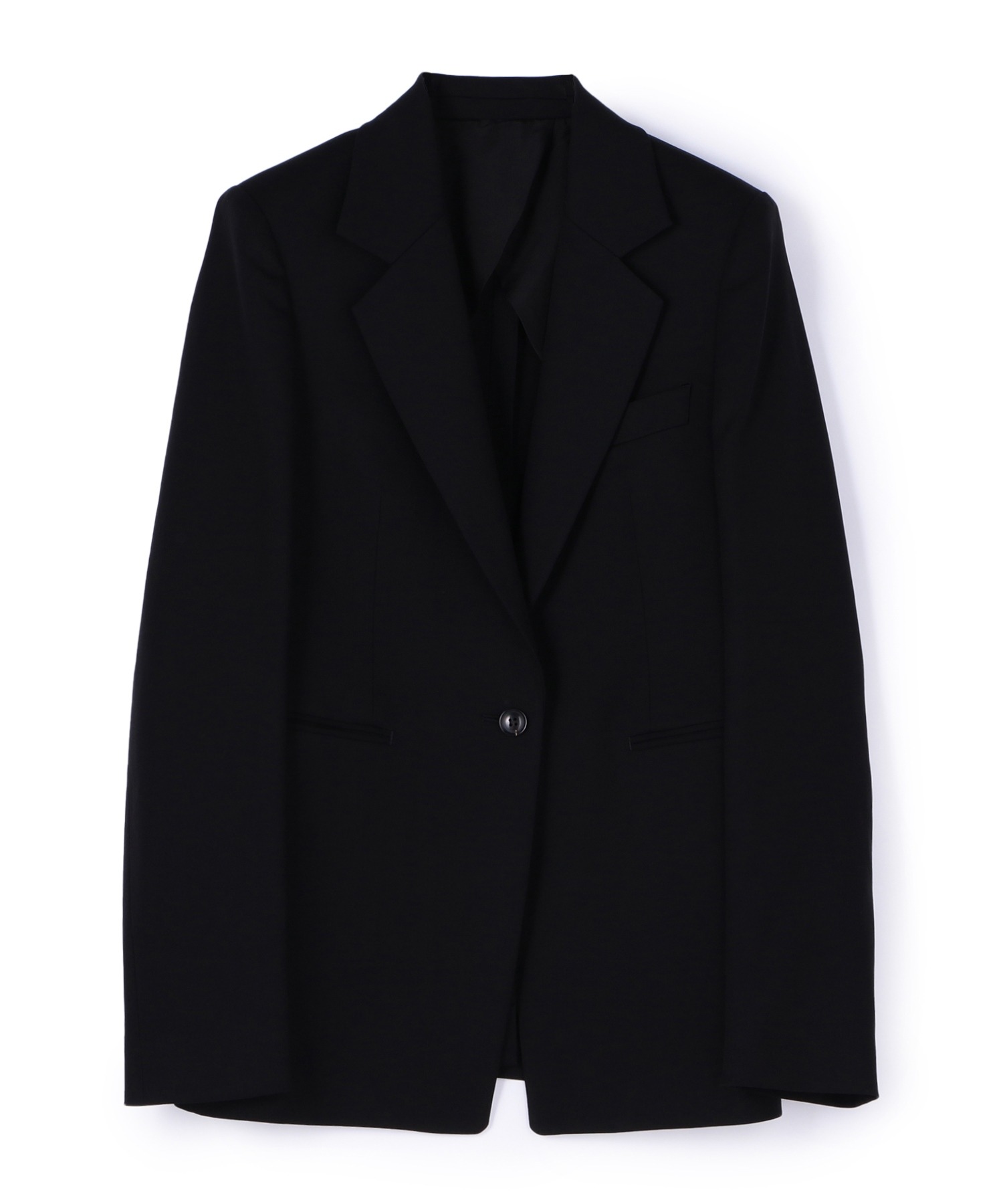 エストネーション／ESTNATION テーラードジャケット ブレザー JKT アウター メンズ 男性 男性用レザー 革 本革 ブラック 黒  2つボタン シングルブレスト