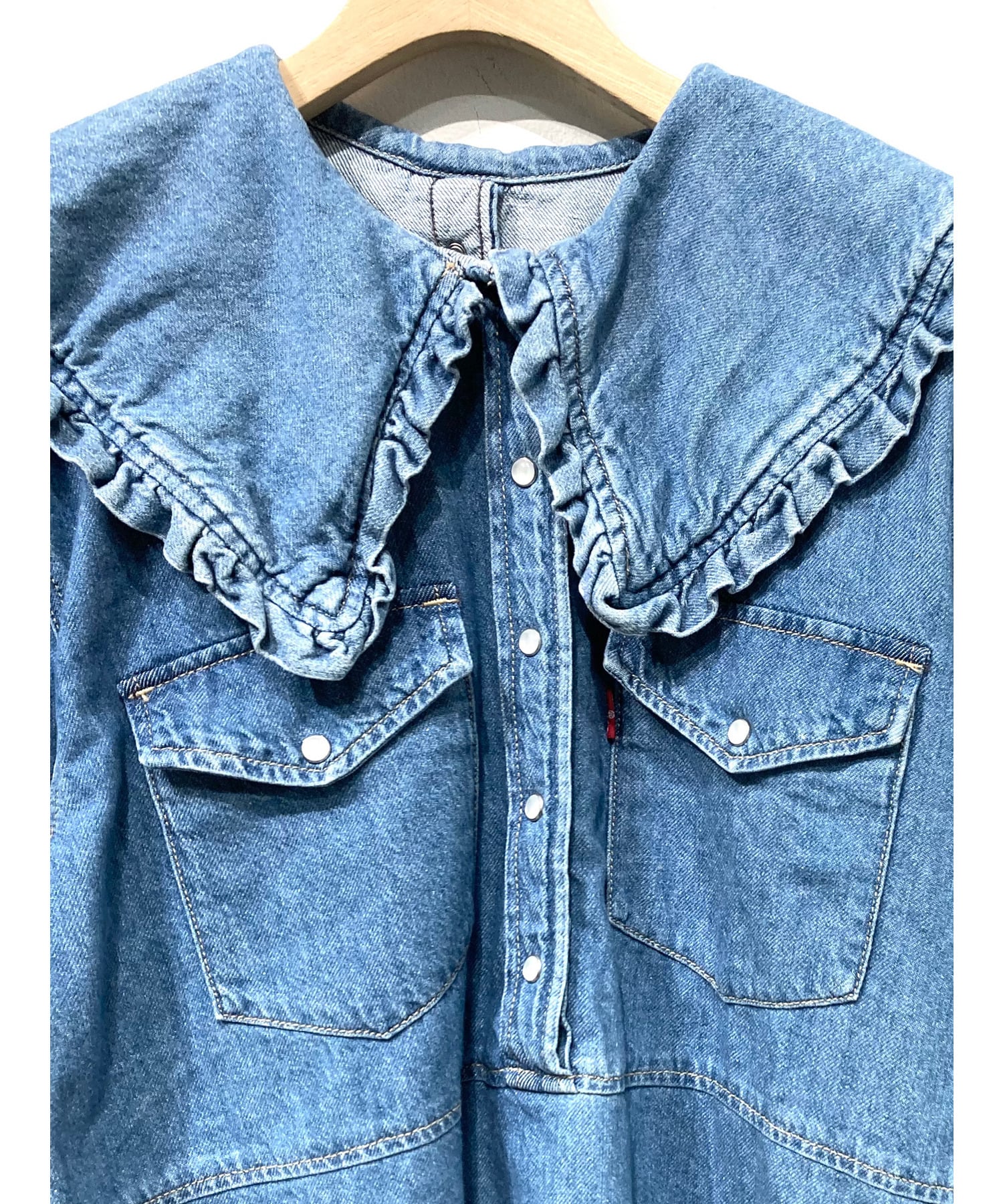 一番の 【希少】GANNI Levi × LEVI'S ウエスタンデニムシャツ 美品