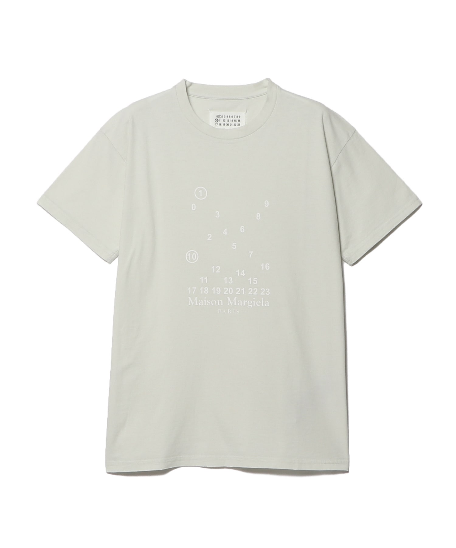 新品 Maison Margiela ナンバリング ロゴ コットン Tシャツ-