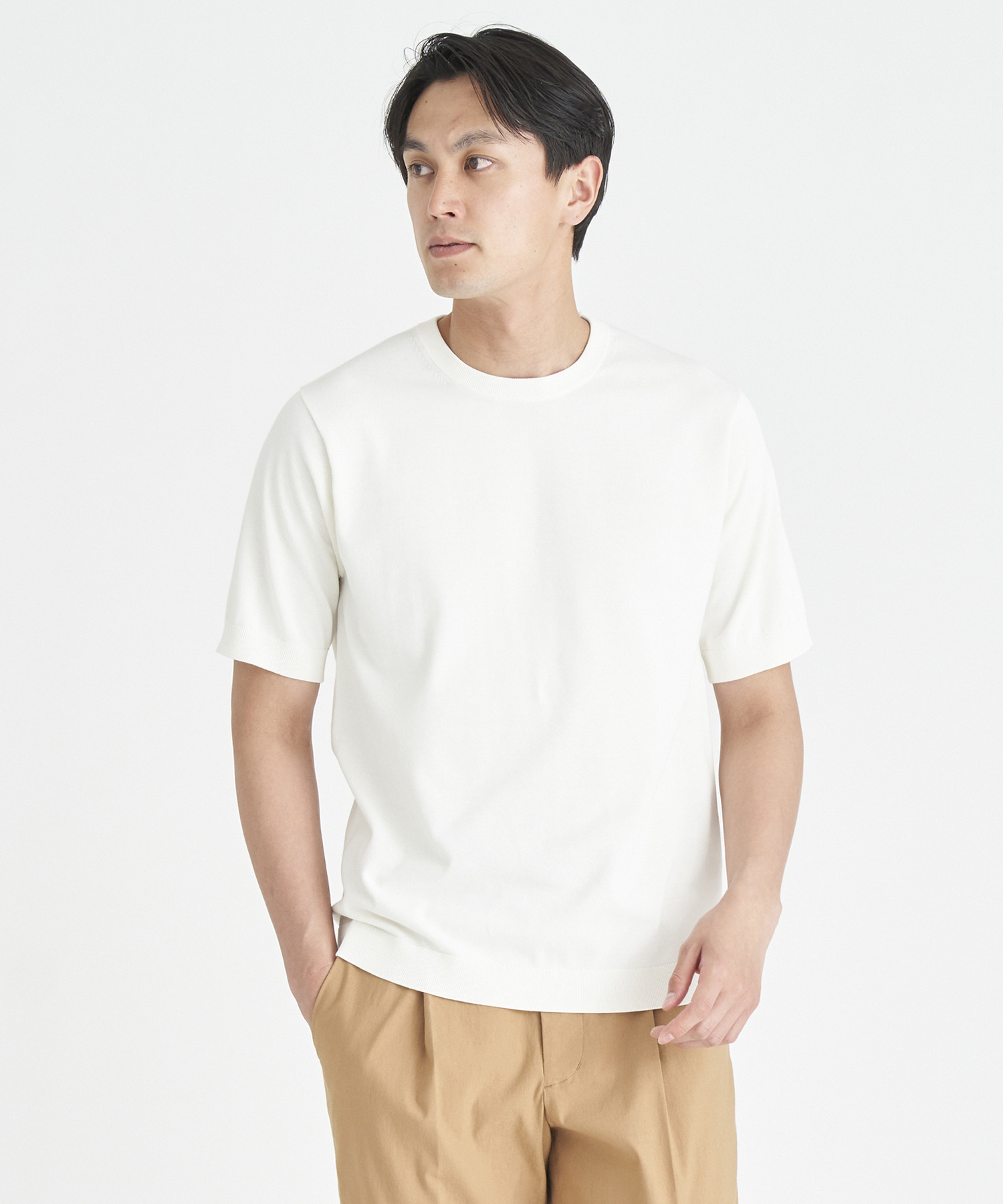 ESTNATION / ウォッシャブルニットTシャツ｜ESTNATION ONLINE STORE