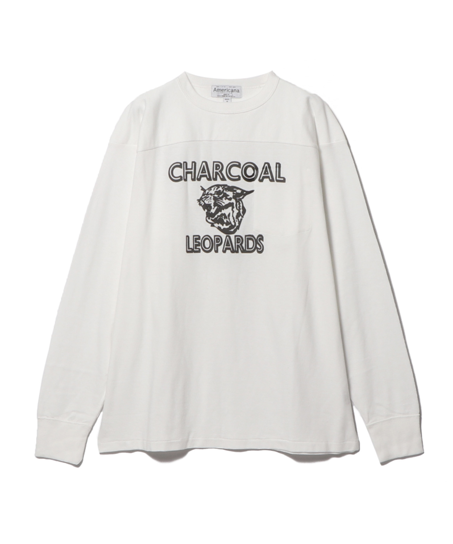 Charcoal / ORIGINAL Charcoal × Americana プリントカットソー 