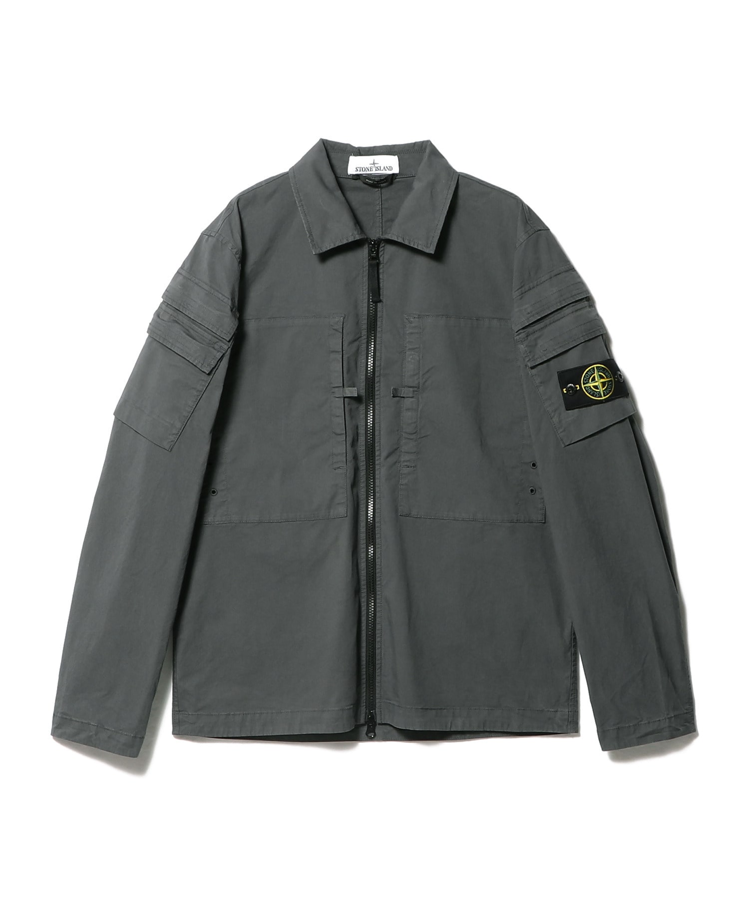 stone island zip shirt jacket 20ss肩幅46cm