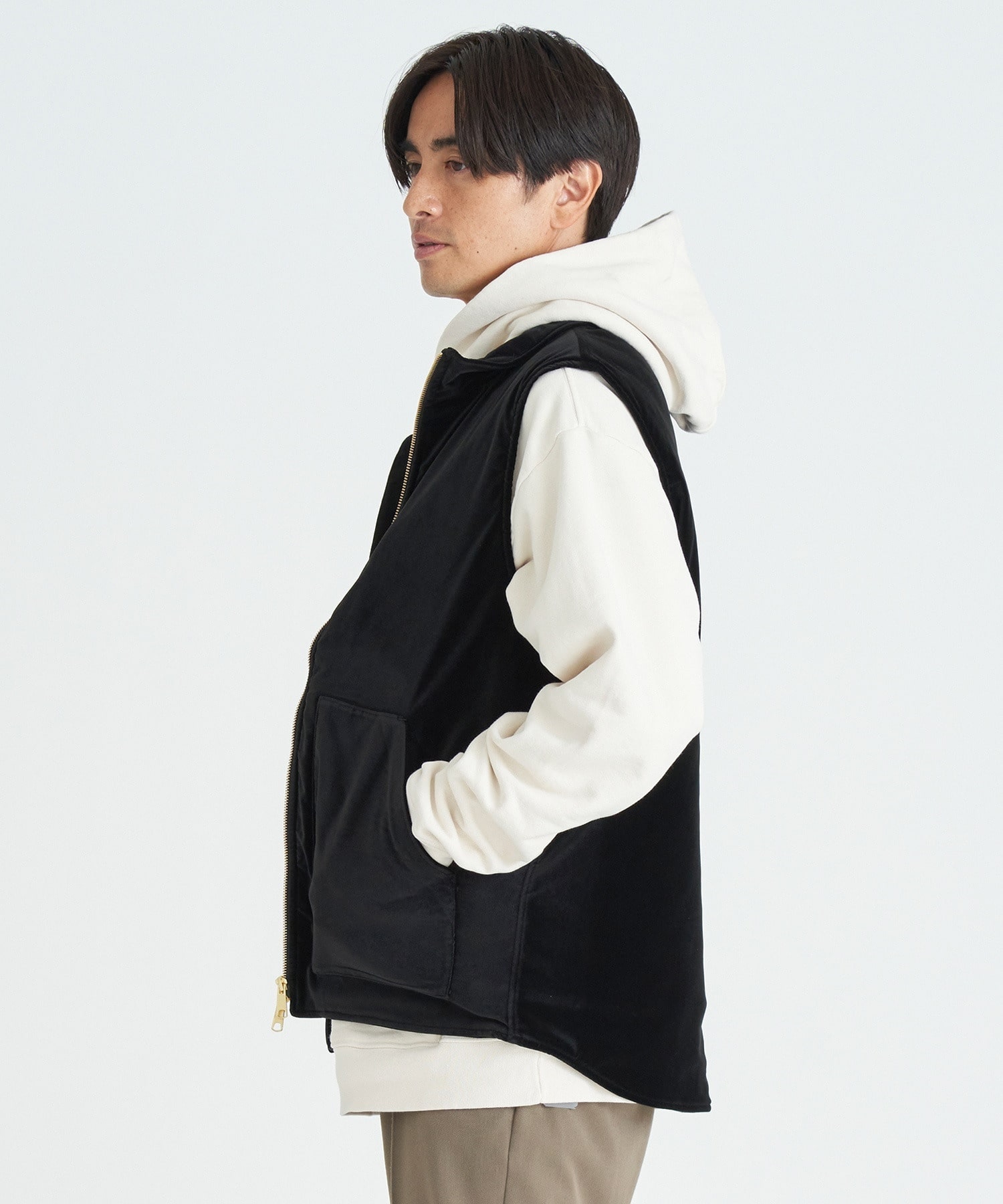 ESTNATION / ベルベットジップアップベスト｜ESTNATION ONLINE STORE