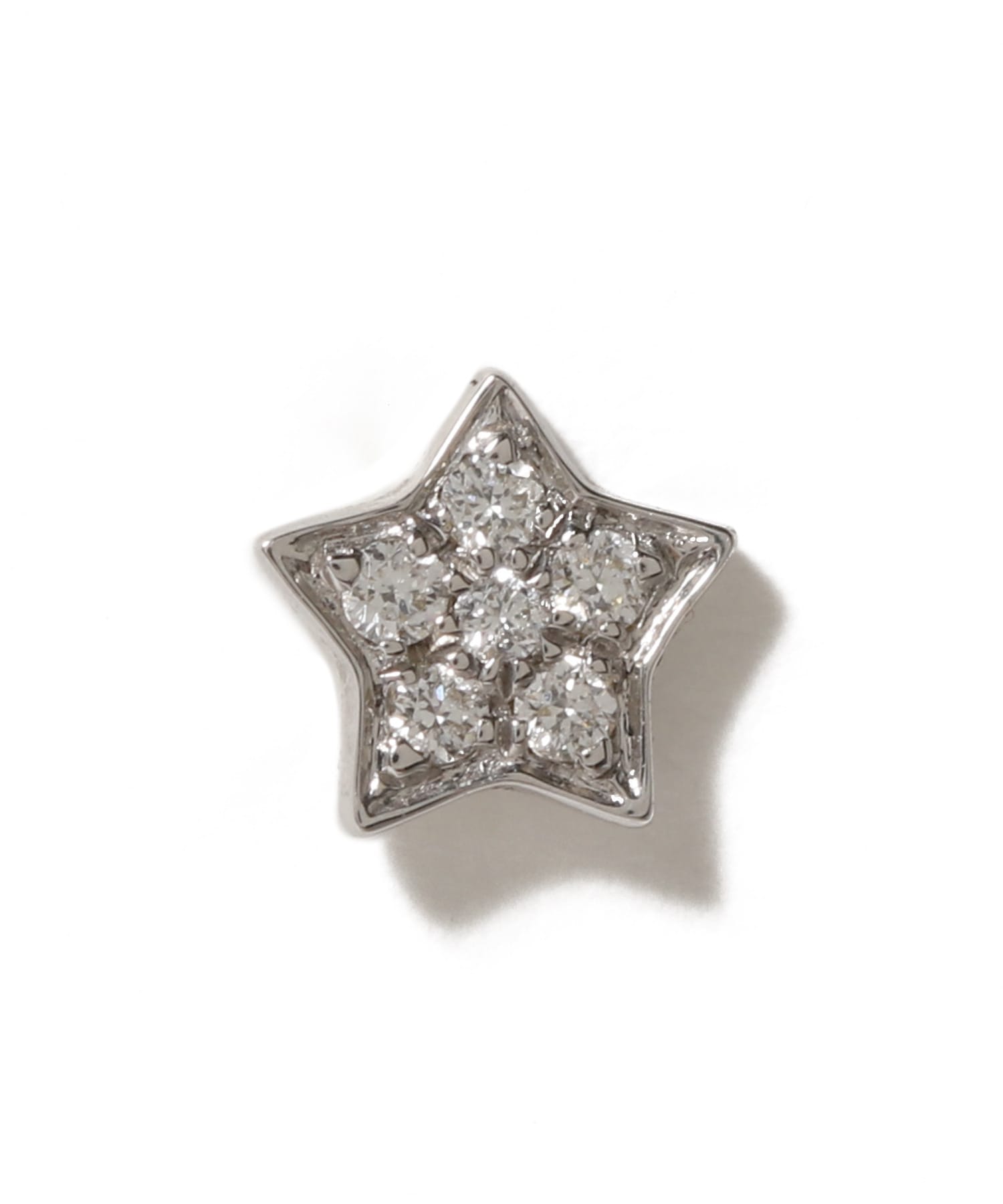 K14WG Star Stud ピアス