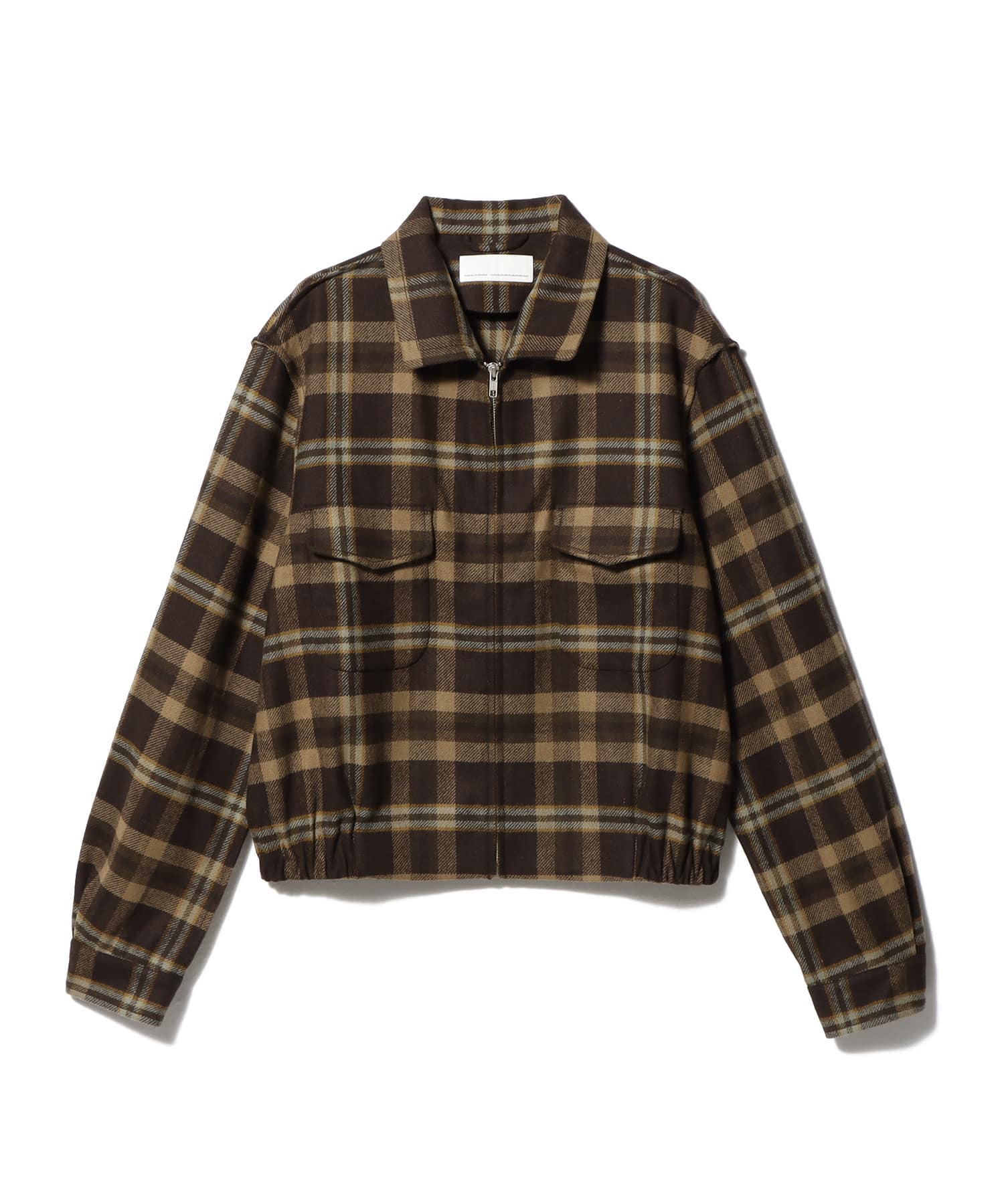 RANDOM IDENTITIES  / TARTAN SIMMO VINTAGE ZIP UP BLOUSON