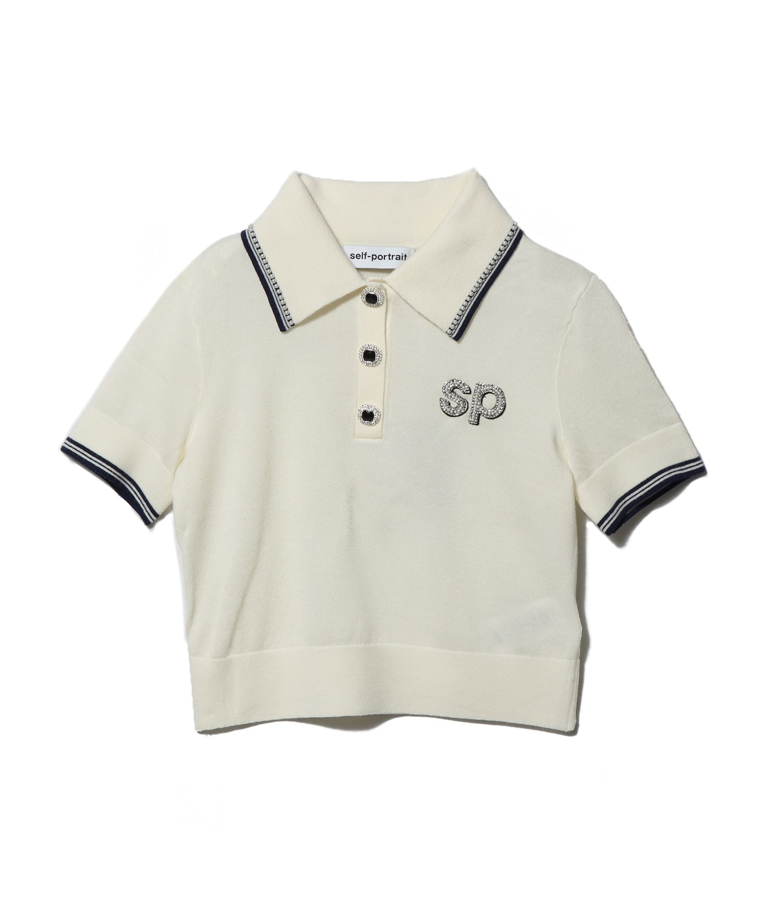 CREAM KNIT SP ポロシャツ