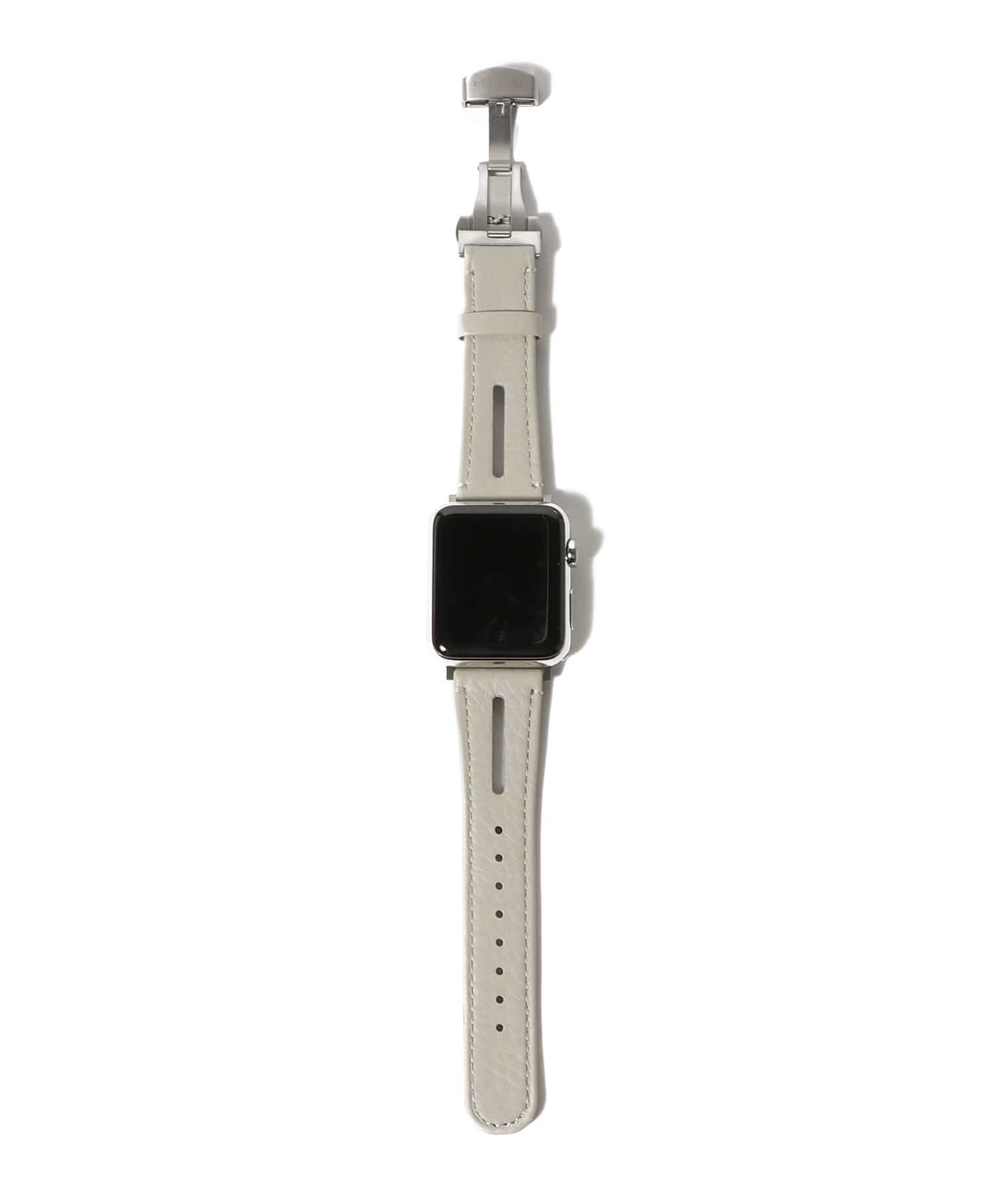 レザーハイブリッドバンド Dバックル for Apple Watch 42mm 44mm 45mm用