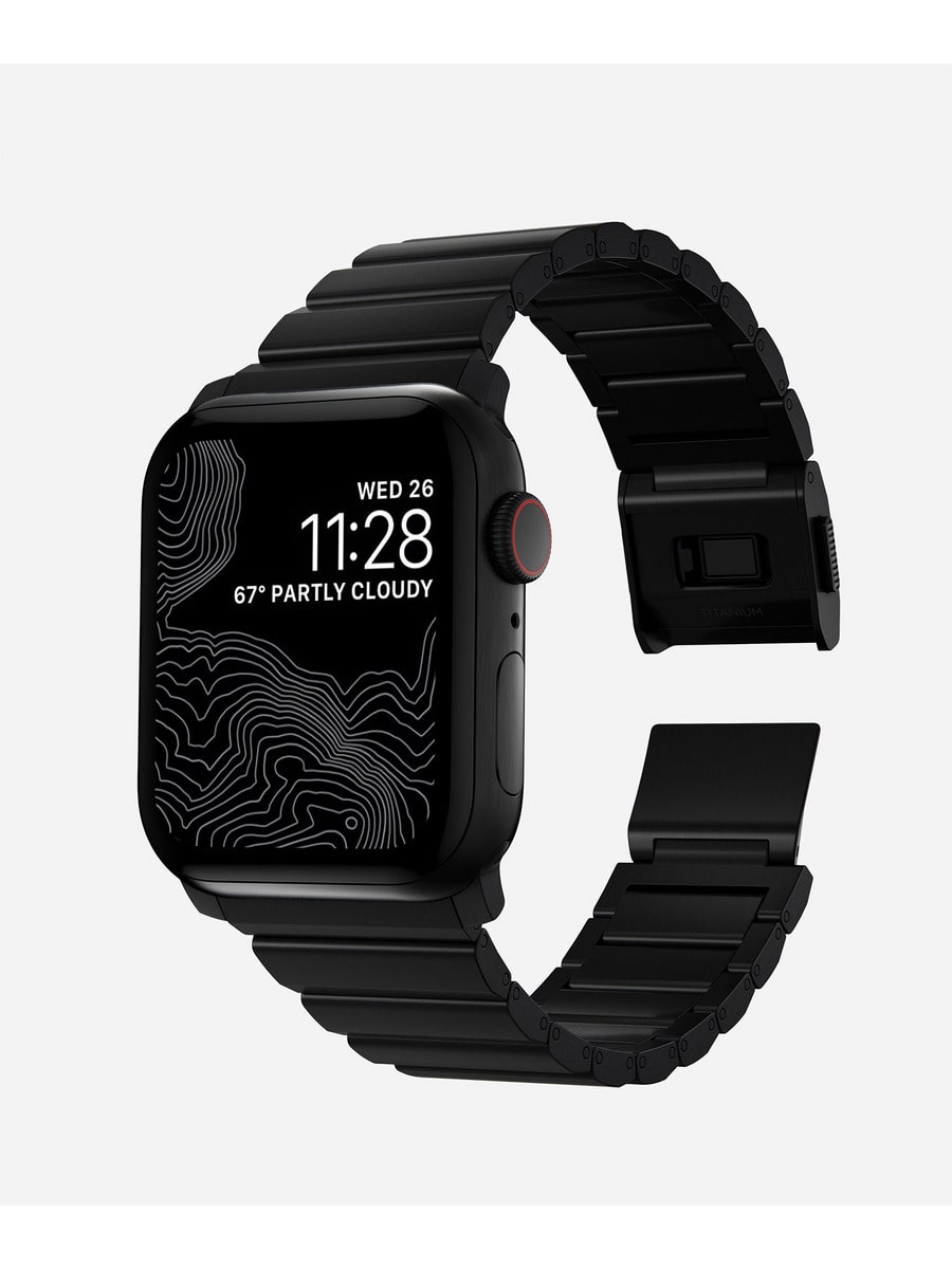 NOMAD / Metal Strap Titanium Band 45mm/44mm for Apple Watch