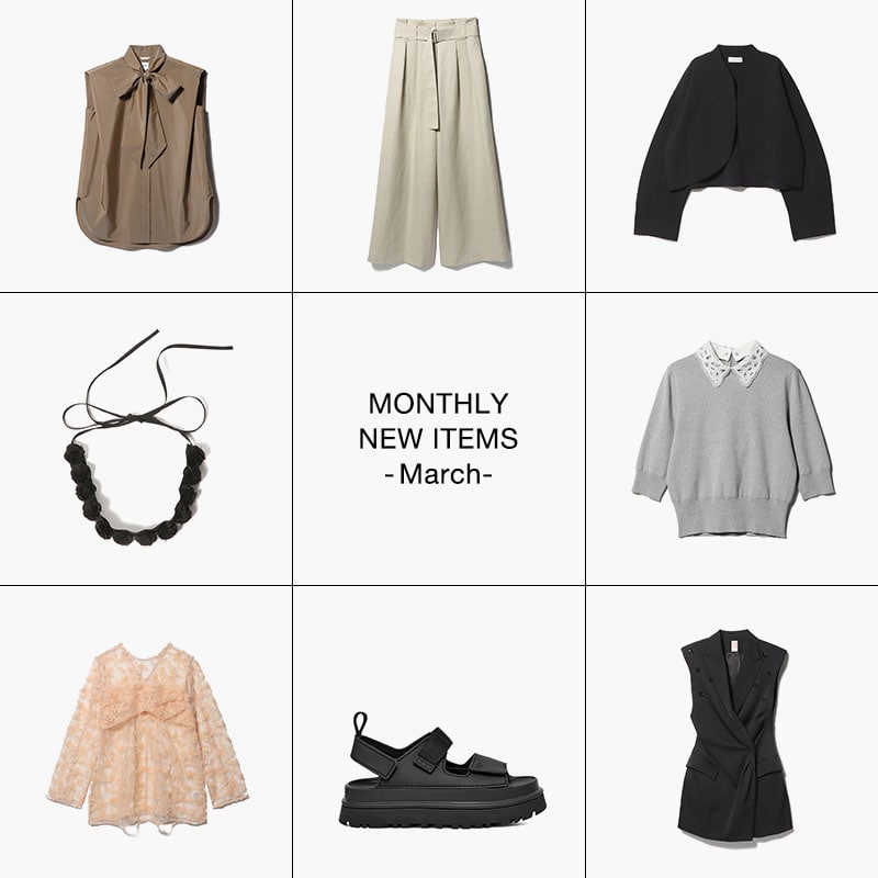 MONTHLY NEW ITEMS -March-