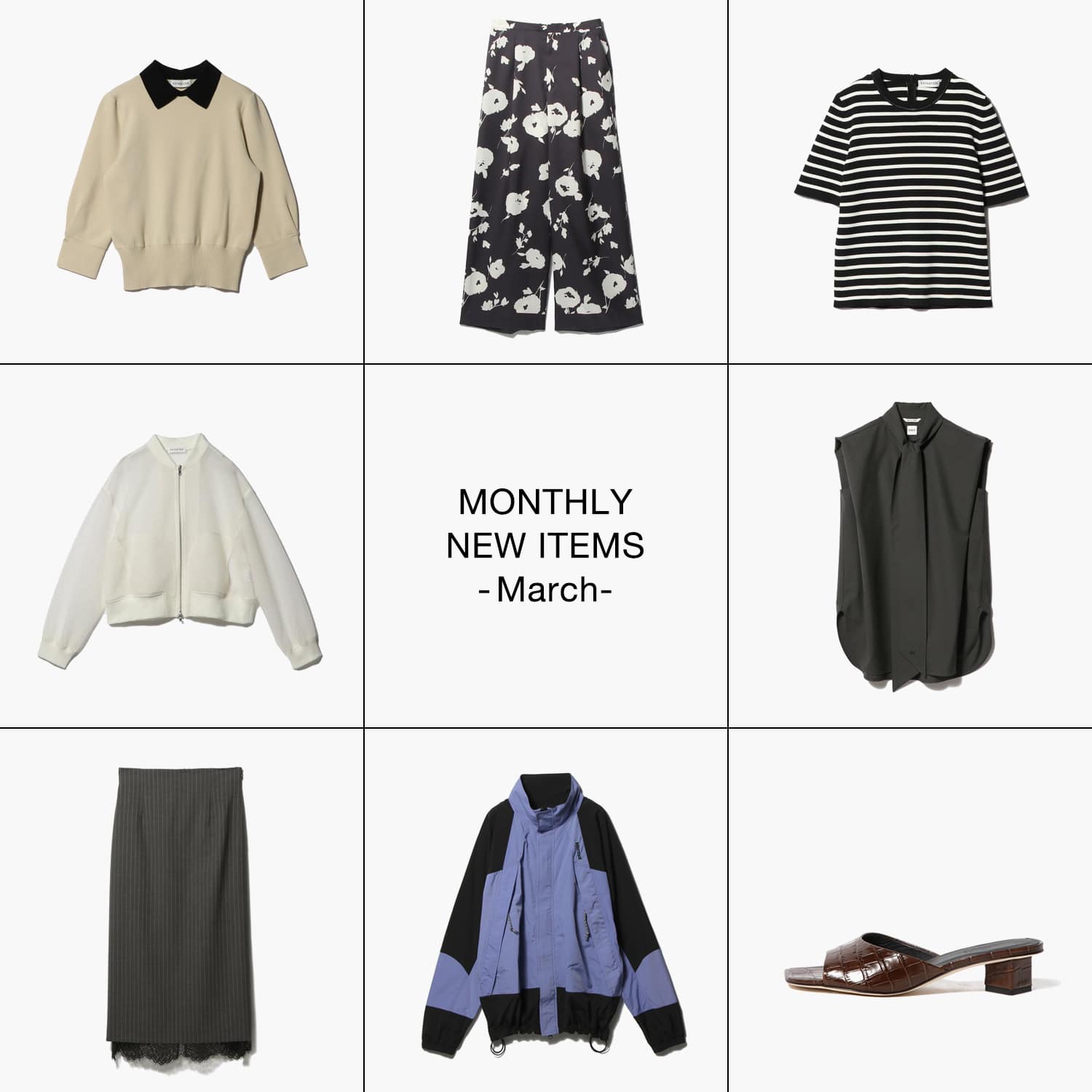 MONTHLY NEW ITEMS - March -